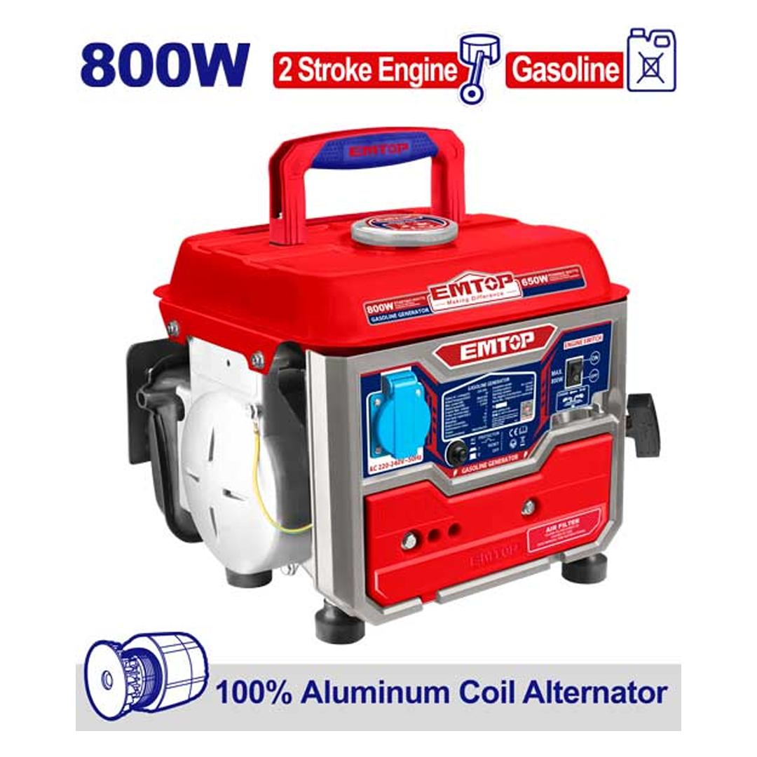 مولد بنزين بكرة - 0.8KW