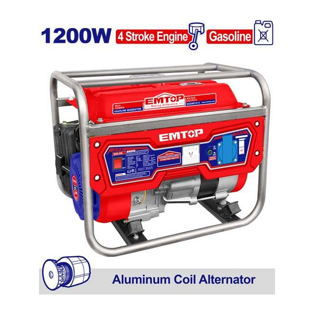 مولد بنزين بكرة - 1.2KW