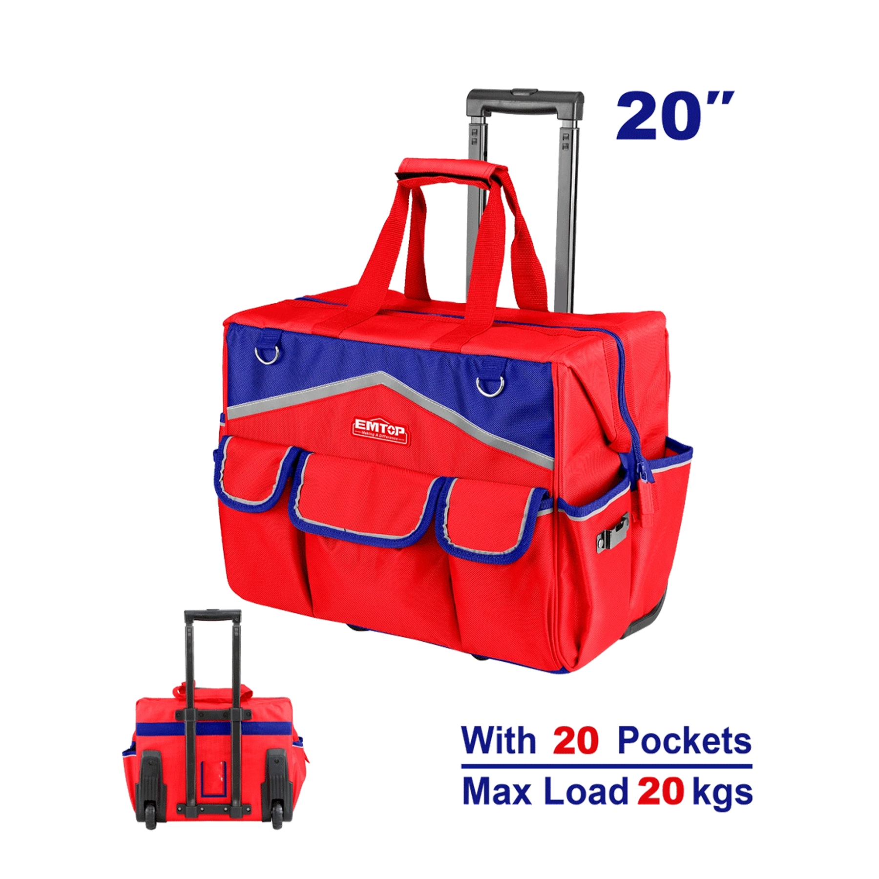 شنتة عدة مع عجلات "20 - 20KG
