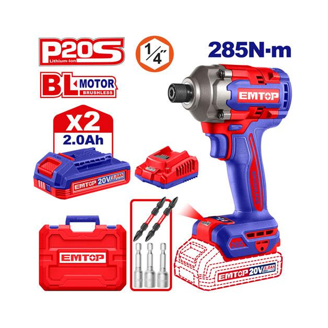 درل ايمبكت 2 بطارية 2600 دورة - 20V/2A-285