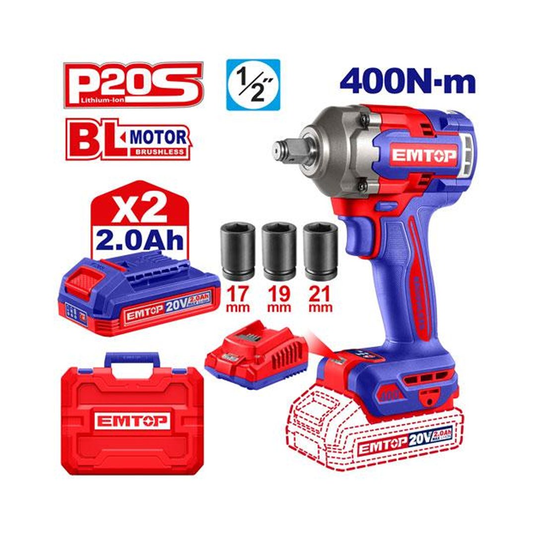 درل بوكسات 2 بطارية 20V/2A - 400N
