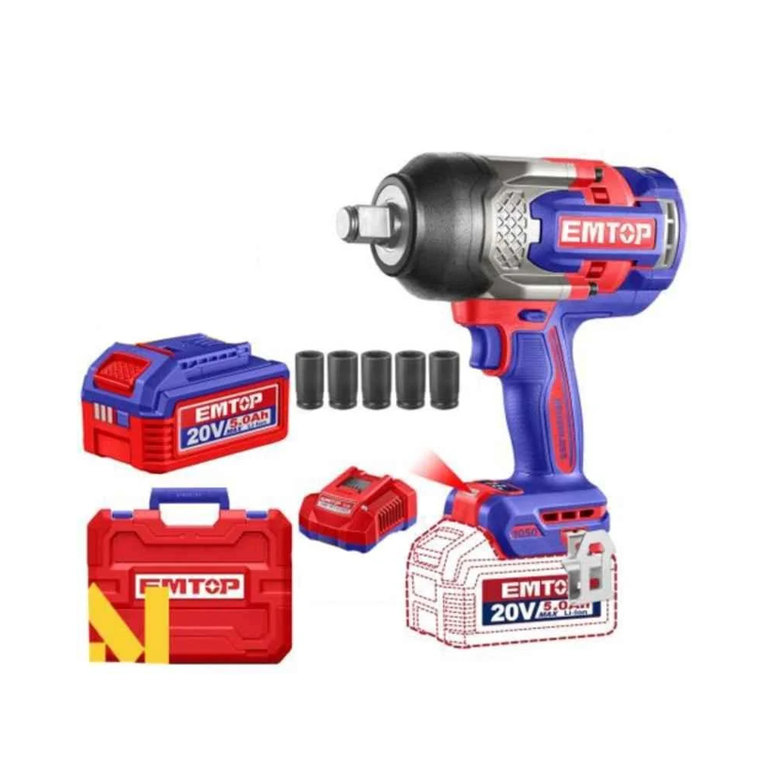 درل بوكسات 2 بطارية 20V/5A-1050 - 3/4"