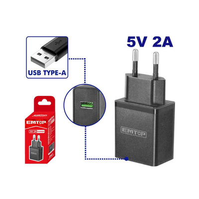 شاحن مدخل 5V\2A - A ( بدون وصلة)