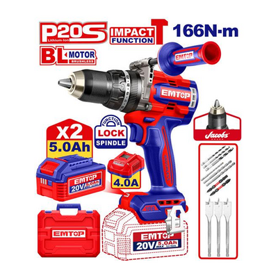 درل 2 بطارية ضرب ولف 20V\5A - 166N مع يد