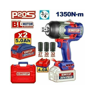 درل بوكسات 2 بطارية 20V/5A- 1350N - 3/4"